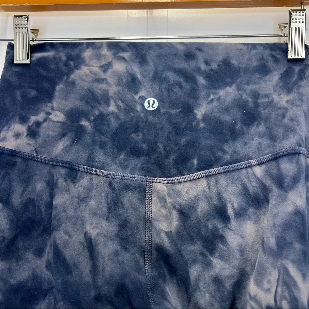 Lululemon x SoulCycle Align Blue Diamond Dye Leggings Size 6 Collaboration